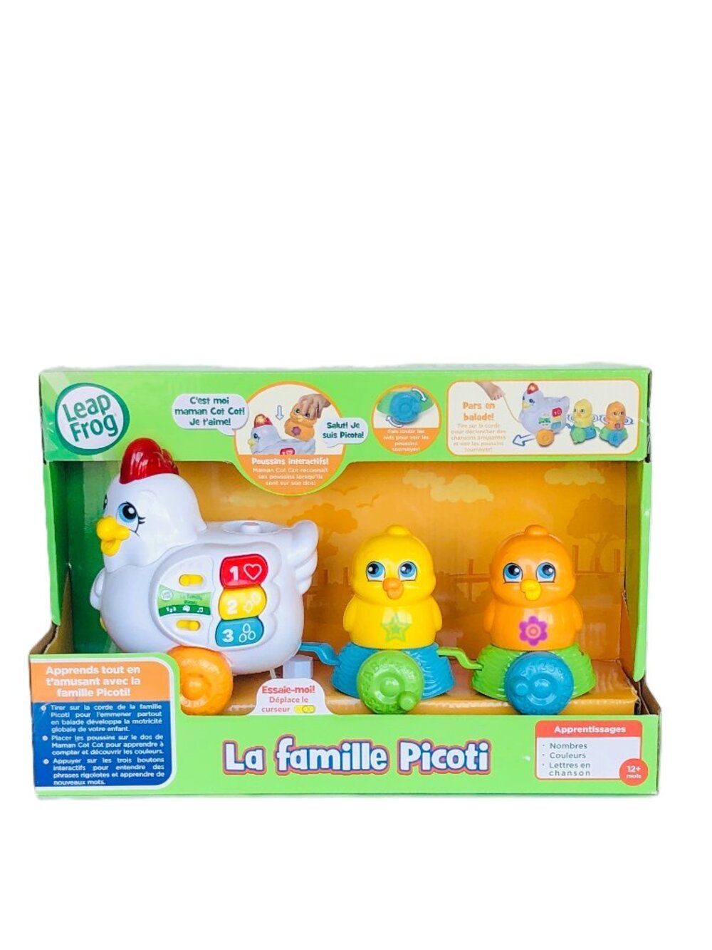 Leapfrog Learn and Roll Chickens (La famille Picoti)(French) New in Box